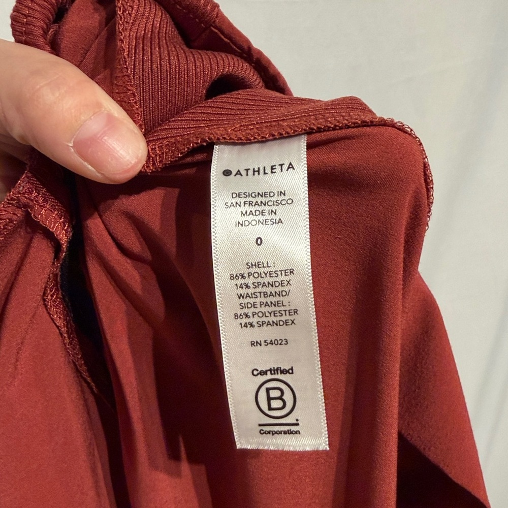 Athleta Brooklyn Mid-Rise Ankle Pant Cinnamon Red Size 0 - Picture 12 of 12
